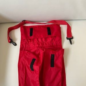 Red bag for carrying shoes